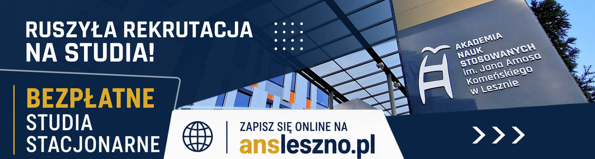 Ruszyła rekrutacja na studia! Bezpłatne studia stacjonarne.